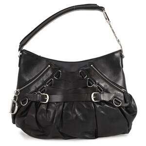 Christian Dior handbag, leather, black. handbag for women.